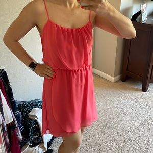 Coral, Guess, high low dress. Size small.